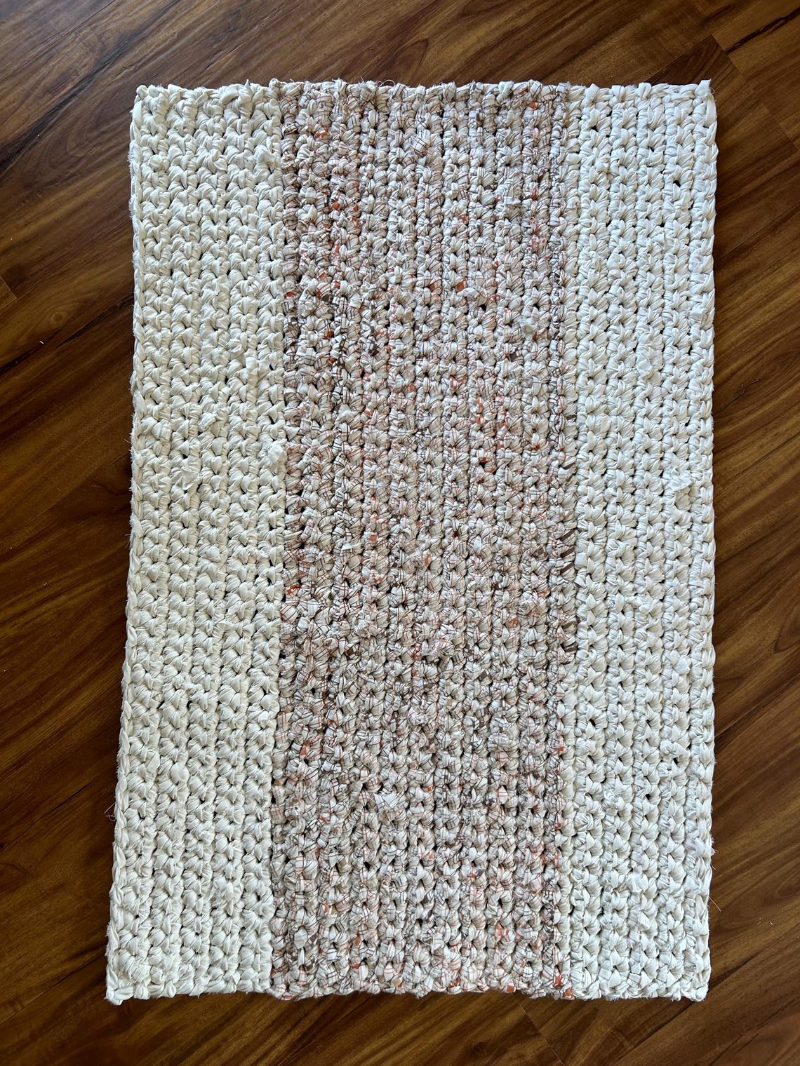 Upcycled Crochet Rug - Etsy
