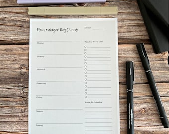Wochenplaner – Mein ruhiger Rhythmus | Printable Weekly Planner
