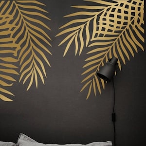 LARGE Palm Leaf Decals - Monstera Wall Decals, Tropical Leaf Decals, Palm Leafs Decals, Palm Leaf Stickers, Gift For Her, Wife Gift ga190