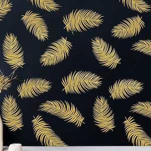 Palm Leaf Decals - Monstera Wall Decals, Tropical Leaf Decals, Palm Leaves Decals, Palm Leaf Stickers, Gift For Her, Wife Gift ga286