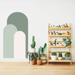 Color block Arch Decals -Arch Wall Sticker, Arch Color Decal ,Boho Arch Wall Decals, Mid Century Modern Boho Arch Wall Decals  h148