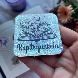 Holografischer Buchsticker für Leseratten | Sticker für Buchliebhaber*innen | Lesesticker | Geschenk für Leser  | Holografischer Sticker