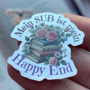 Bookish Sticker | Buchsticker mit Spiegelfolie | Geschenk für Buchliebhaber*innen | Lesezeichen Deko | Bücherliebe Sticker |Kleines Geschenk