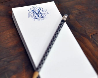 Personalized Notepad | Custom SKINNY Monogram or Name Notepads