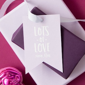 Foil Gift Tags with Personalized Name | Custom Gift Tag | Design T157
