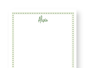 Personalized Border Notepad | Custom Dotted Name Notepad | BF-7