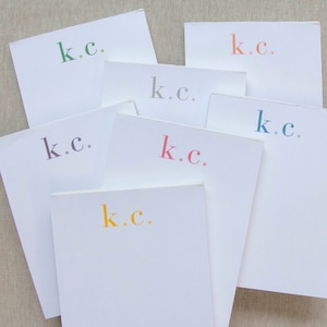 Rainbow Initial Notepad with Personalized Name | Custom Colorful Name Notepad