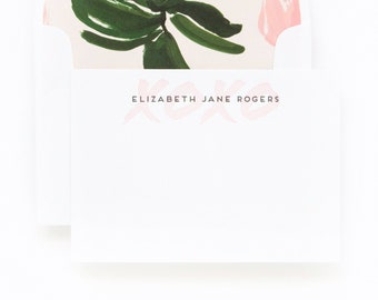 Two Color Letterpress Custom Notecards from the Personal Stationery Collection | D64