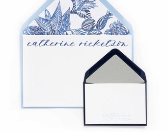 One Color Letterpress Custom Notes or Enclosures from the Notes & Enclosures Collection | D65
