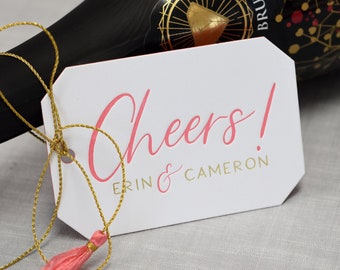 Letterpress & Foil Gift Tags with Personalized Name | Custom Celebration Gift Tag | Design T327