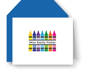 Folded Custom Notecards | Personalized Stationery - D76