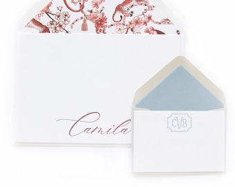 One Color Letterpress Custom Notes or Enclosures from the Notes & Enclosures Collection | D74