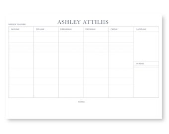Custom Personalized Desk Pad Planner | The Addie