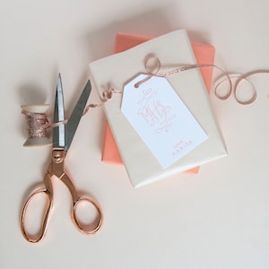Letterpress Gift Tags with Personalized Name | Custom Celebration Gift Tag | Design T19