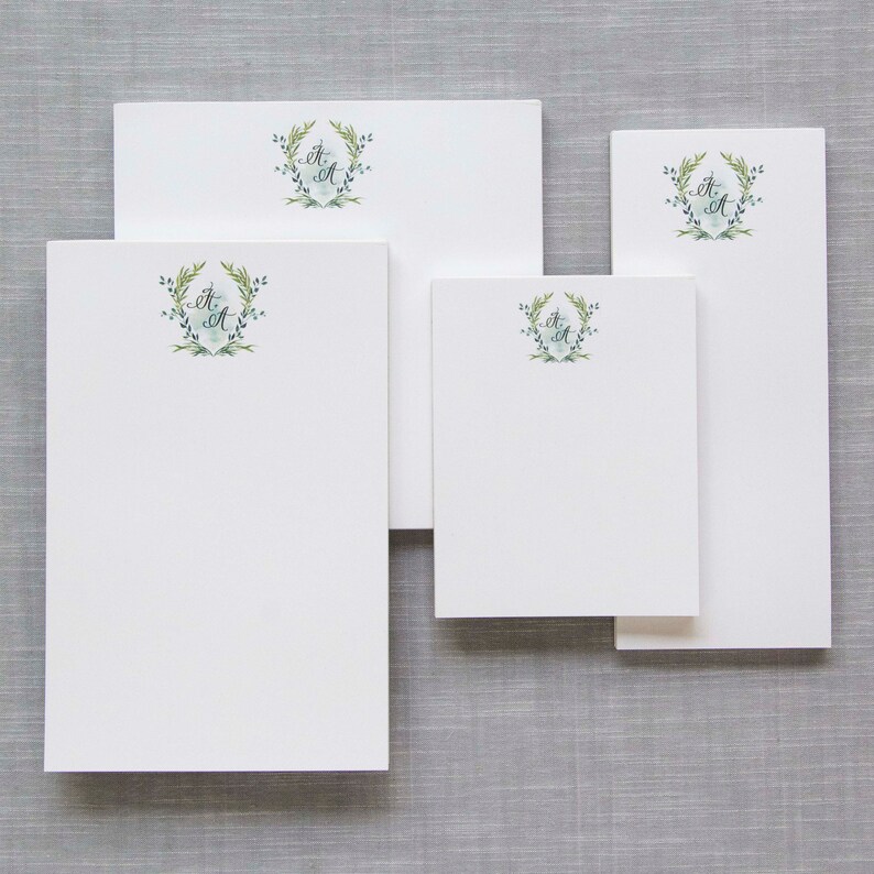 Personalized Combo Notepad | Custom COMBO SET Monogram or Name Notepads ...