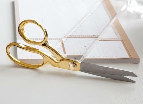 Powerful Scissors, Alloy Stainless Steel Gold Scissors, Wedding Kitchen  Golden-plated Scissors