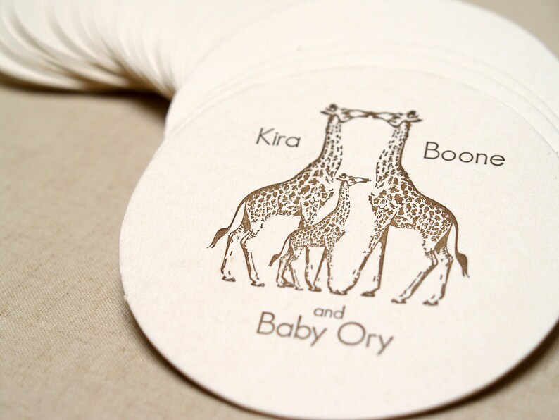 Custom Monogrammed Letterpress Coasters Etsy