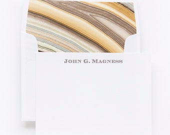 One Color Letterpress Custom Notecards from the Personal Stationery Collection - Design B23