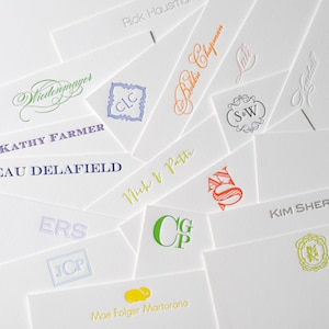 DIY Letterpress Personal Stationery Cards | Personalized Note Cards