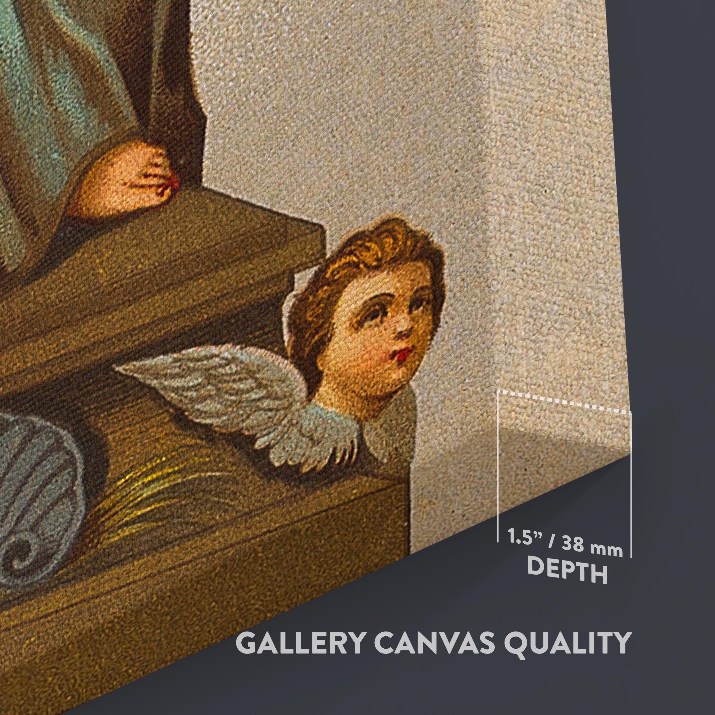 七つの悲しみの聖母 額入りキャンバス – 七つの剣を持つ聖マリアの宗教