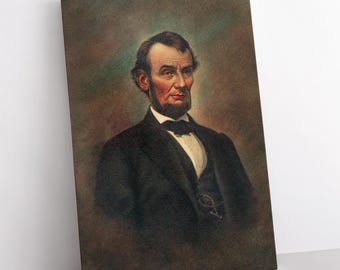 エイブラハム リンカーン オリジナル大統領油絵肖像画 アート額入り 11