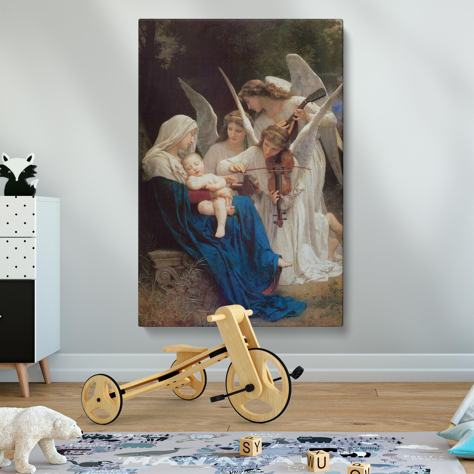 天使の聖母キャンバス壁アート - ウィリアム・アドルフ・ブグローの
