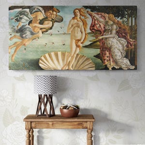 The Birth of Venus Canvas Wall Art – Botticelli Renaissance Masterpiece Reproduction on Premium Canvas for Home, Office, or Bedroom Decor