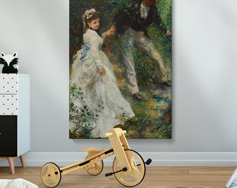 Renoir、LA PROMENADE、海外版超希少レゾネ、新品額付 La Promenade Wall Canvas by Pierre Auguste Renoir - 1870