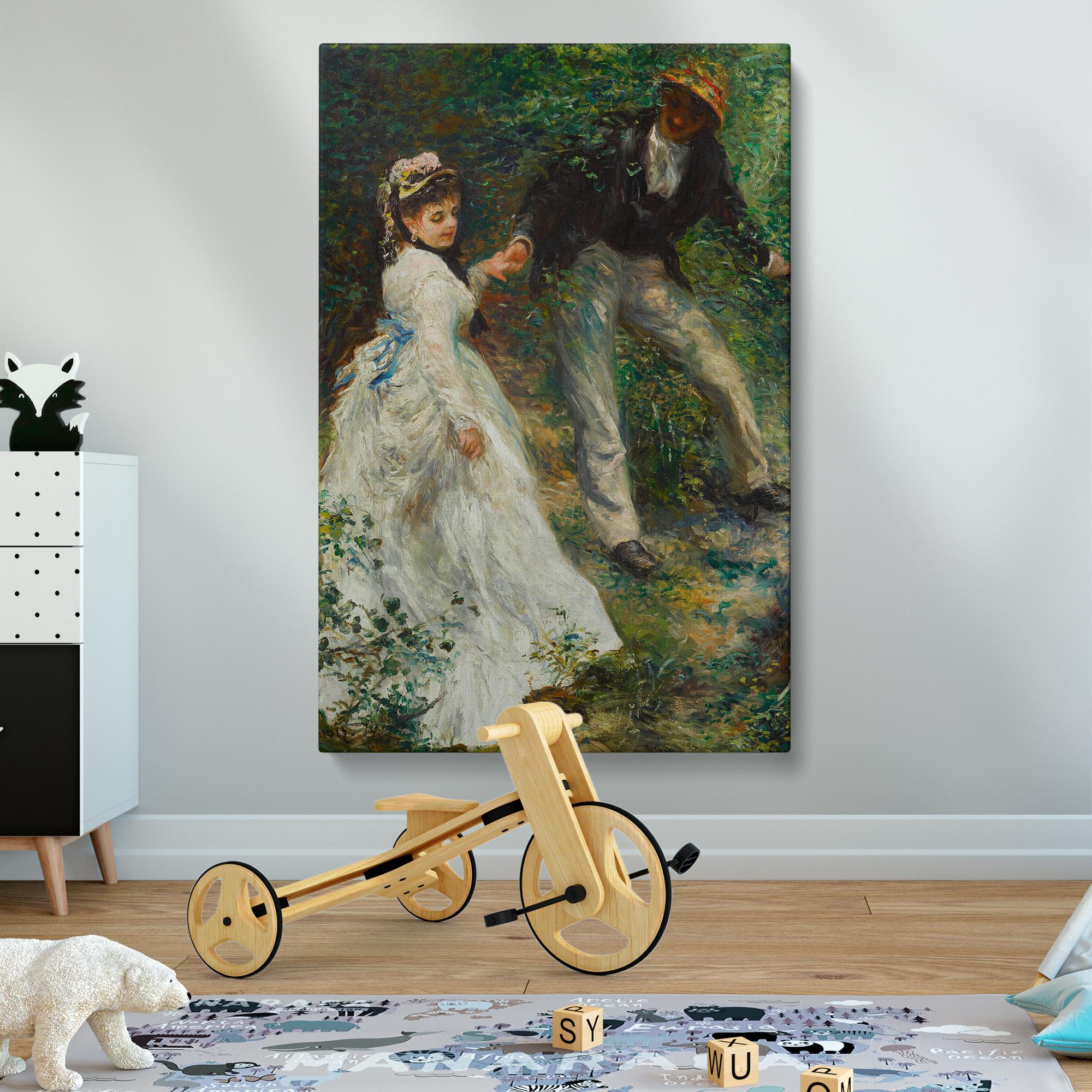 La Promenade Wall Canvas by Pierre Auguste Renoir - 1870