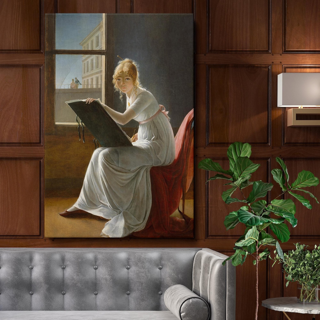 Marie Joséphine Charlotte du Val d'Ognes Impresión de lienzo enmarcado –  Retrato neoclásico, bellas artes vintage para decoración del hogar, la  oficina o el estudio - Etsy México, image size:1080x1080