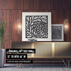 Lienzos con el mensaje "Love Is Enough": diseño artístico de letras de William Morris, decoración de pared atemporal para un dormitorio o sala de estar elegante