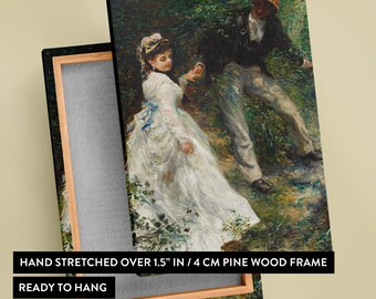 La Promenade Wall Canvas by Pierre Auguste Renoir - 1870