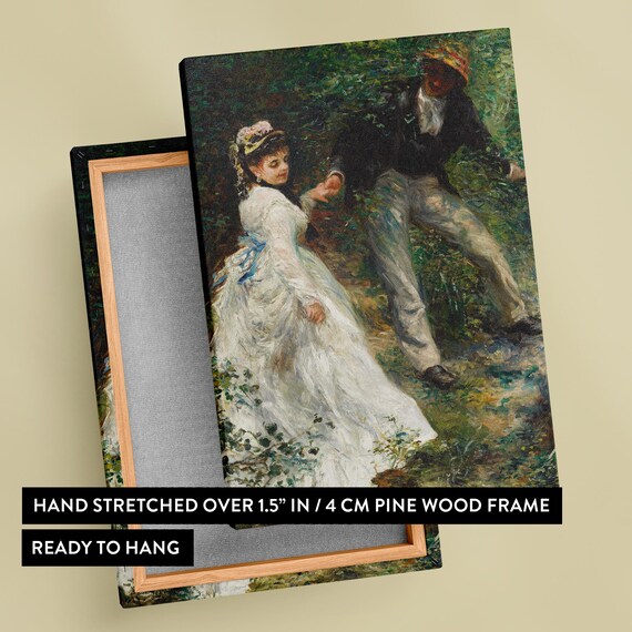 La Promenade Wall Canvas by Pierre Auguste Renoir - 1870