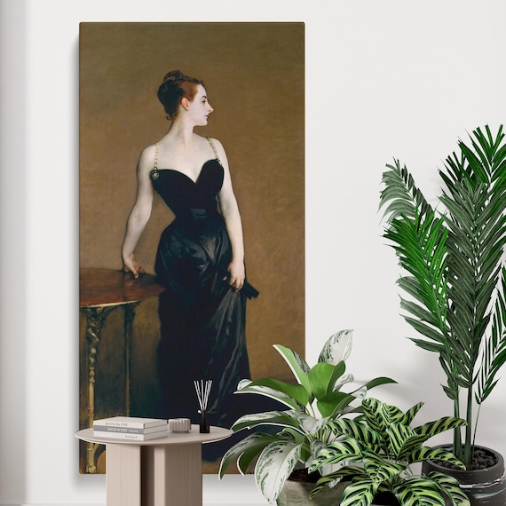 Madame X Canvas Wall Art - John Singer Sargent Elegant Portrait