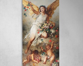 Eirene Angelic Canvas Wall Art - 1888 Vintage Artwork by Ludwig