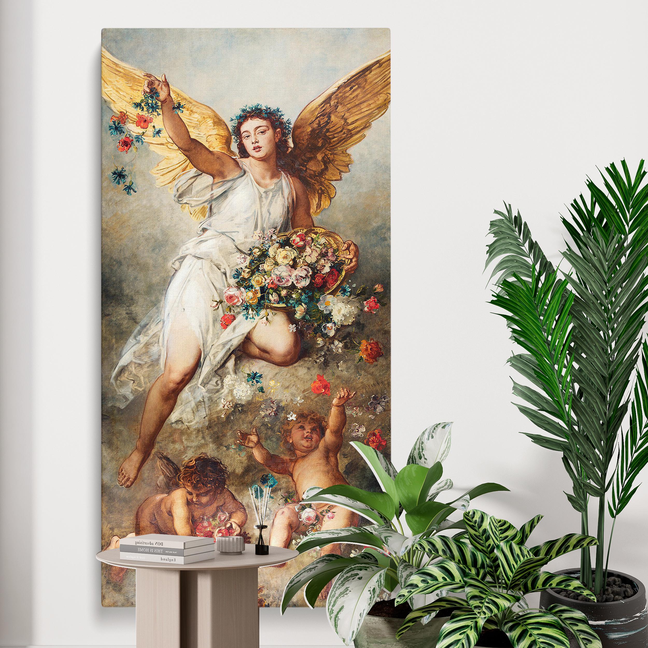 Eirene Angelic Canvas Wall Art - 1888 Vintage Artwork by Ludwig