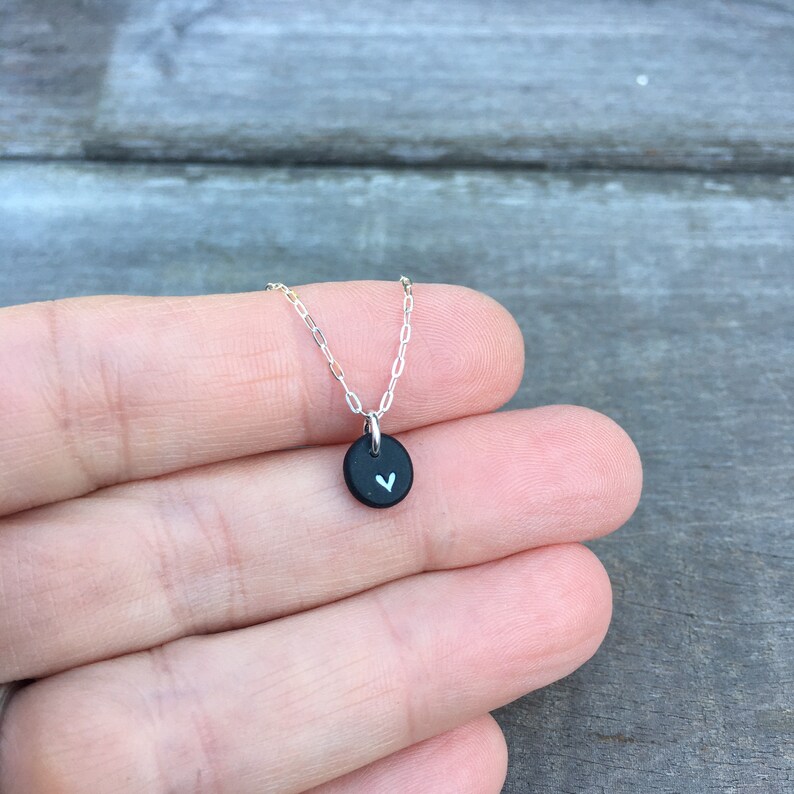 Handmade Clay Flower Necklace With Sterling Silver Chain