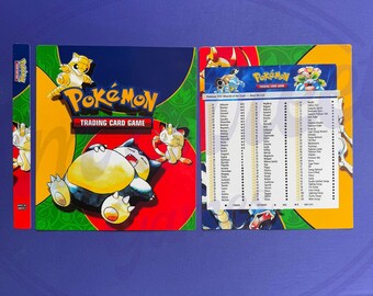 Vintage Pokmon Base Set Card Binder  Collector's Organizer - Etsy