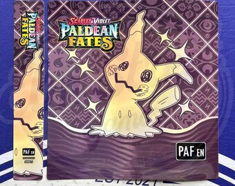Mimikyu Pokmon Card Binder  Paldean Fates Collector's Album - Etsy