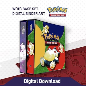 Vintage Base Set Pokémon Art Binder Digitaler Download