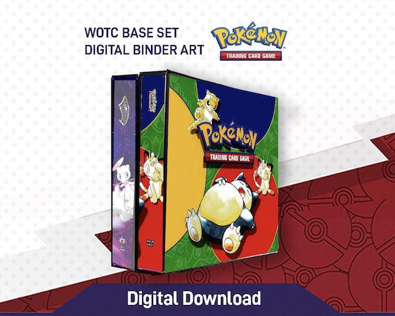 Vintage Base Set Pokémon Art Binder Digital Download - Etsy