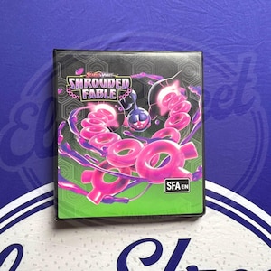 Shrouded Fable Pokémon Binder - 1” SV6.5 Enigma Edition - Álbum de colecionador para treinadores TCG - Armazenamento seguro para conjunto completo de Shrouded Fable