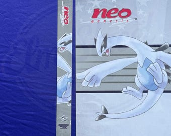 Neo Genesis Pokemon Card Binder  Lugia TCG Album - Etsy