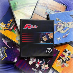 Team Rocket Pokémon Kartenbinder - Klassisches TKG Kunstdesign für Sammler - Ideal zum Organisieren oder Anzeigen von Vintage-Sets