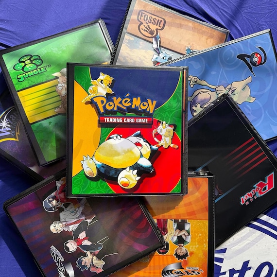 ポケモンカードゲーム Pokemon Card Collection Binder Base set Vintage Pokémon Base Set Card Binder – Collector's Organizer - Etsy