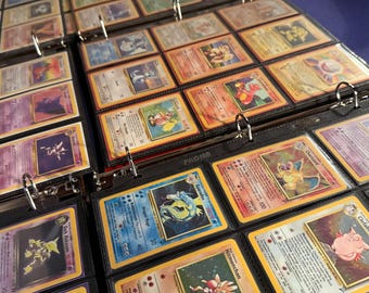 Vintage Pokémon Base Set Card Binder – Collector's Organizer - Etsy