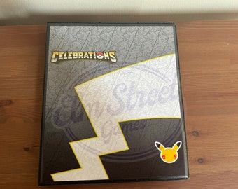 celebrations card binder Celebrations Pokmon Binder | Vault X Zipper Binder | Birthday Pikachu  Anniversary Celebrations Inspired Design | TCG Storage Album