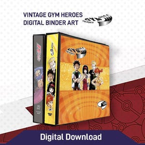 Vintage Gym Helden Pokémon Sammelmappe Kunst Digital Download