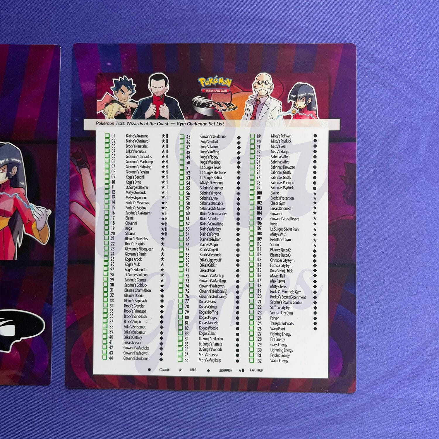 Gym Challenge Pokmon Card Album  TCG Storage Binder - Etsy