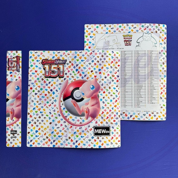 Pokmon 151 Card Binder  Kanto Artwork, TCG Collector's Album - Etsy